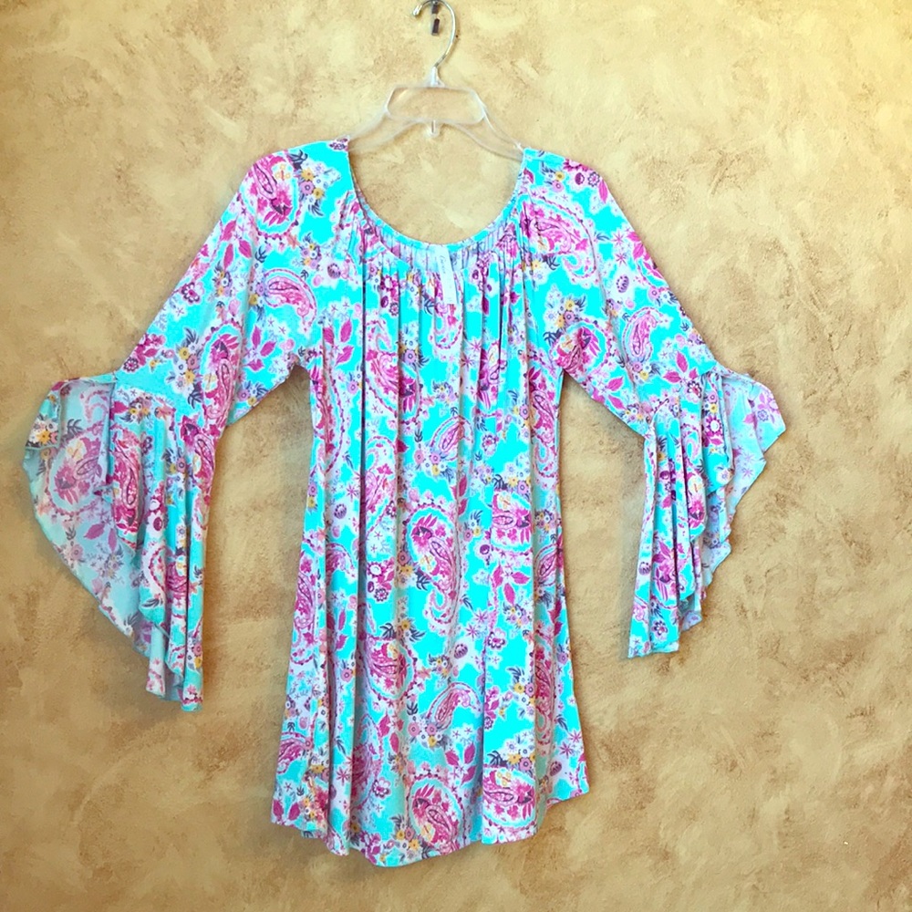 Bell sleeve dress &/or tunic top